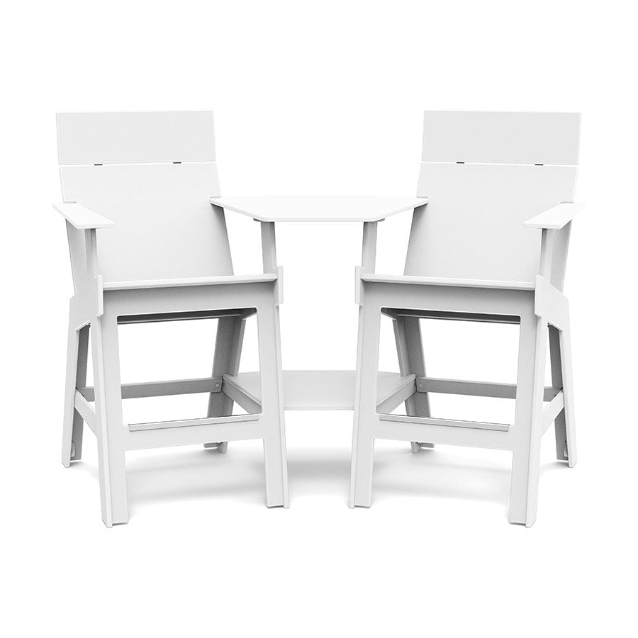 Lollygagger Hi-Rise Outdoor Chairs with Curved Attached Table