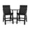 Lollygagger Hi-Rise Chairs with Curved Attached Table