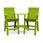 Lollygagger Hi-Rise Chairs with Curved Attached Table