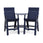 Lollygagger Hi-Rise Chairs with Curved Attached Table