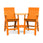 Lollygagger Hi-Rise Chairs with Curved Attached Table
