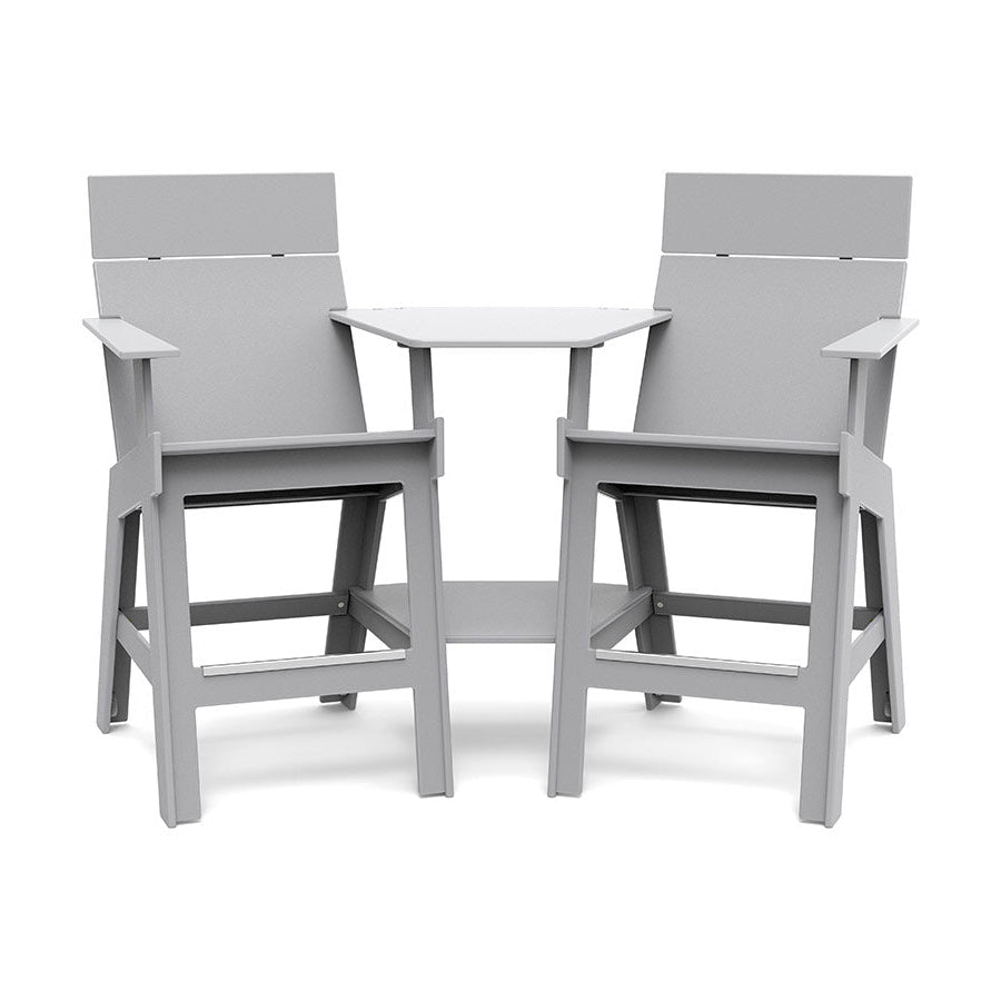 Lollygagger Hi-Rise Outdoor Chairs with Curved Attached Table