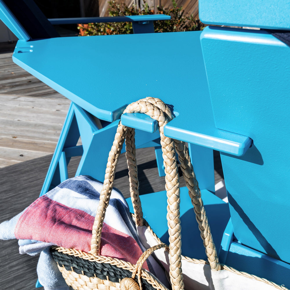 Lollygagger Hi-Rise Outdoor Chairs with Curved Attached Table