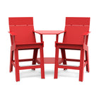 Lollygagger Hi-Rise Chairs with Curved Attached Table