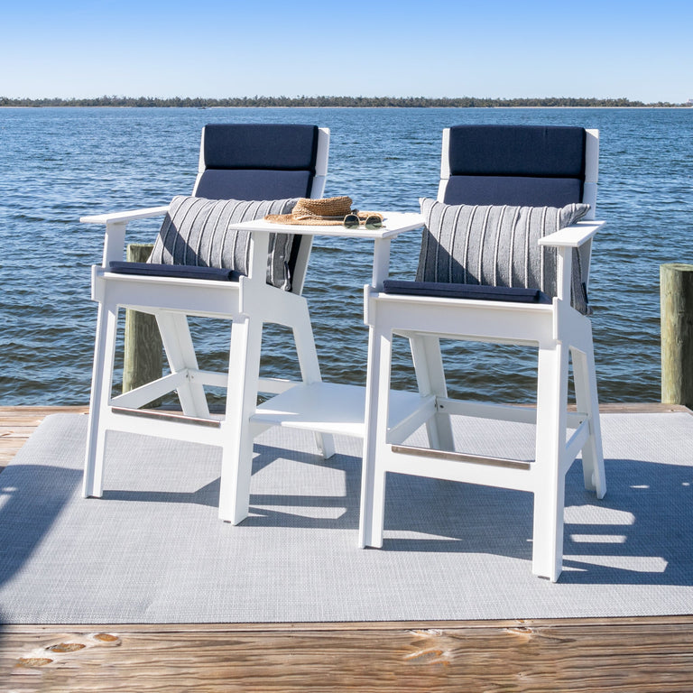 Gallery Detail: Loll Designs Lollygagger Hi Rise Outdoor Chairs With Attached Table