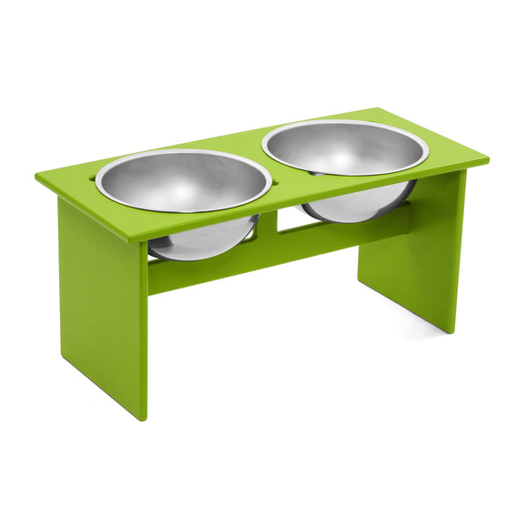 Loll Designs Minimalist Dog Bowl (Double, Large) - Driftwood