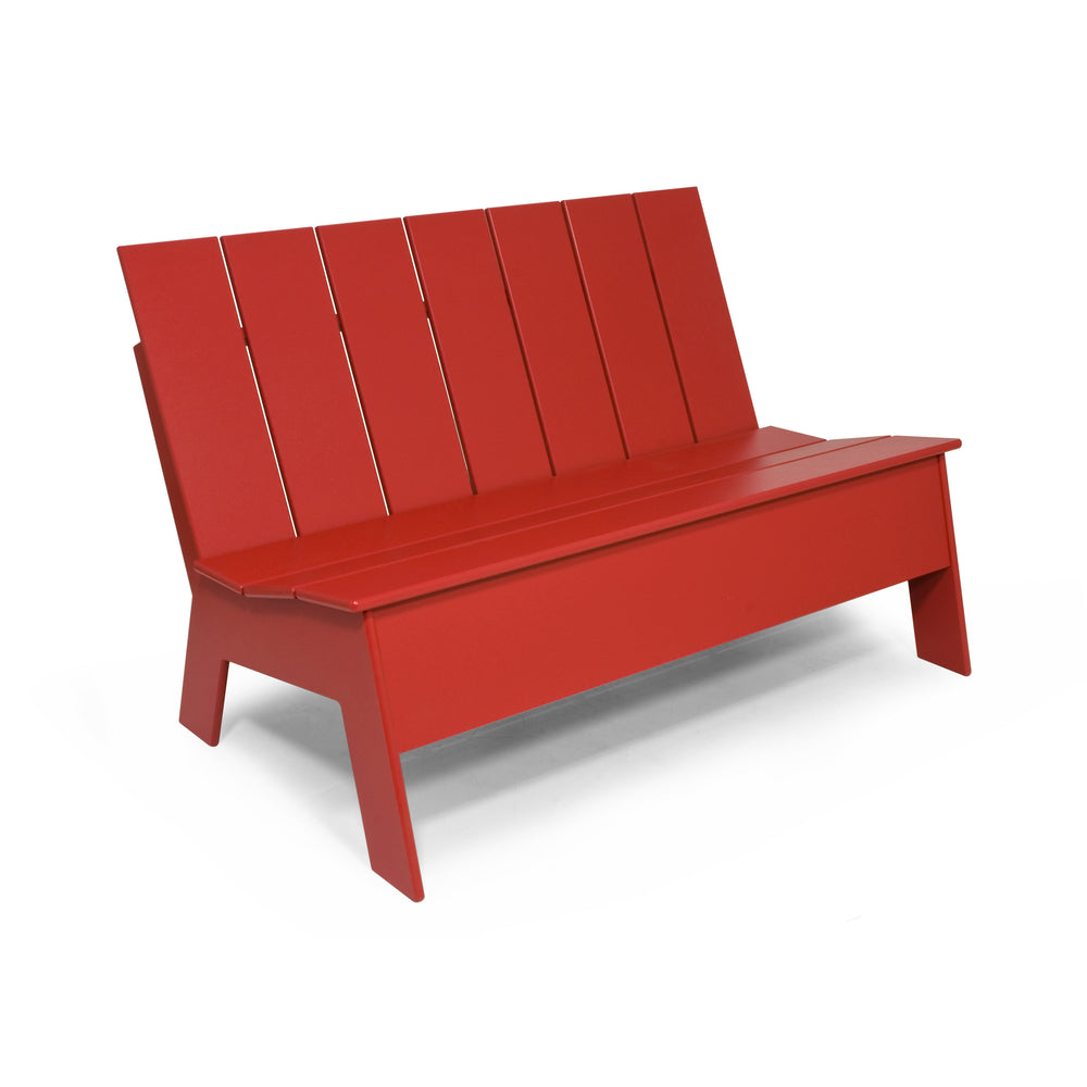 Picket Low Back Outdoor Bench