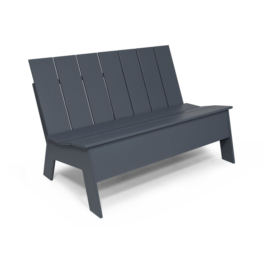 Picket Low Back Outdoor Bench