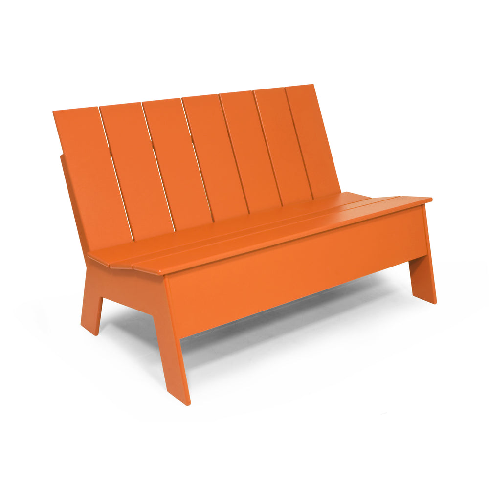 Picket Low Back Outdoor Bench