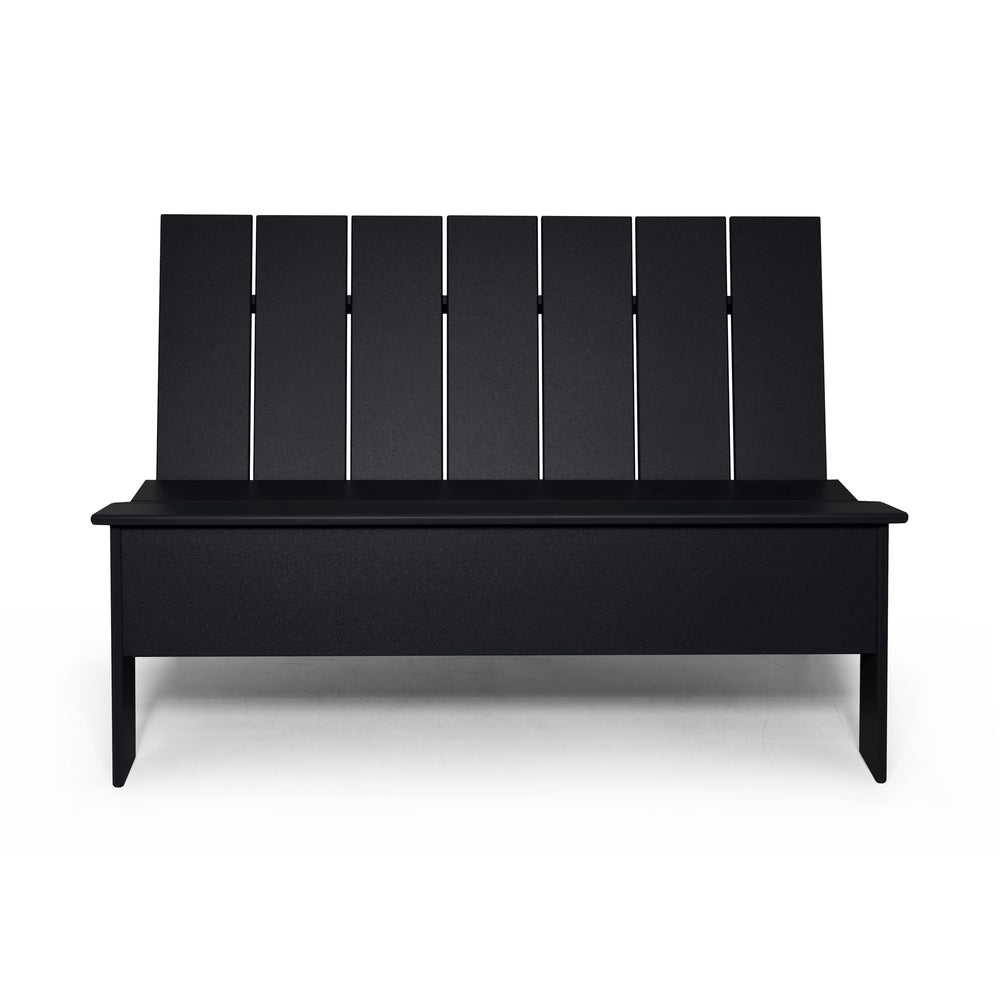 Picket Low Back Outdoor Bench