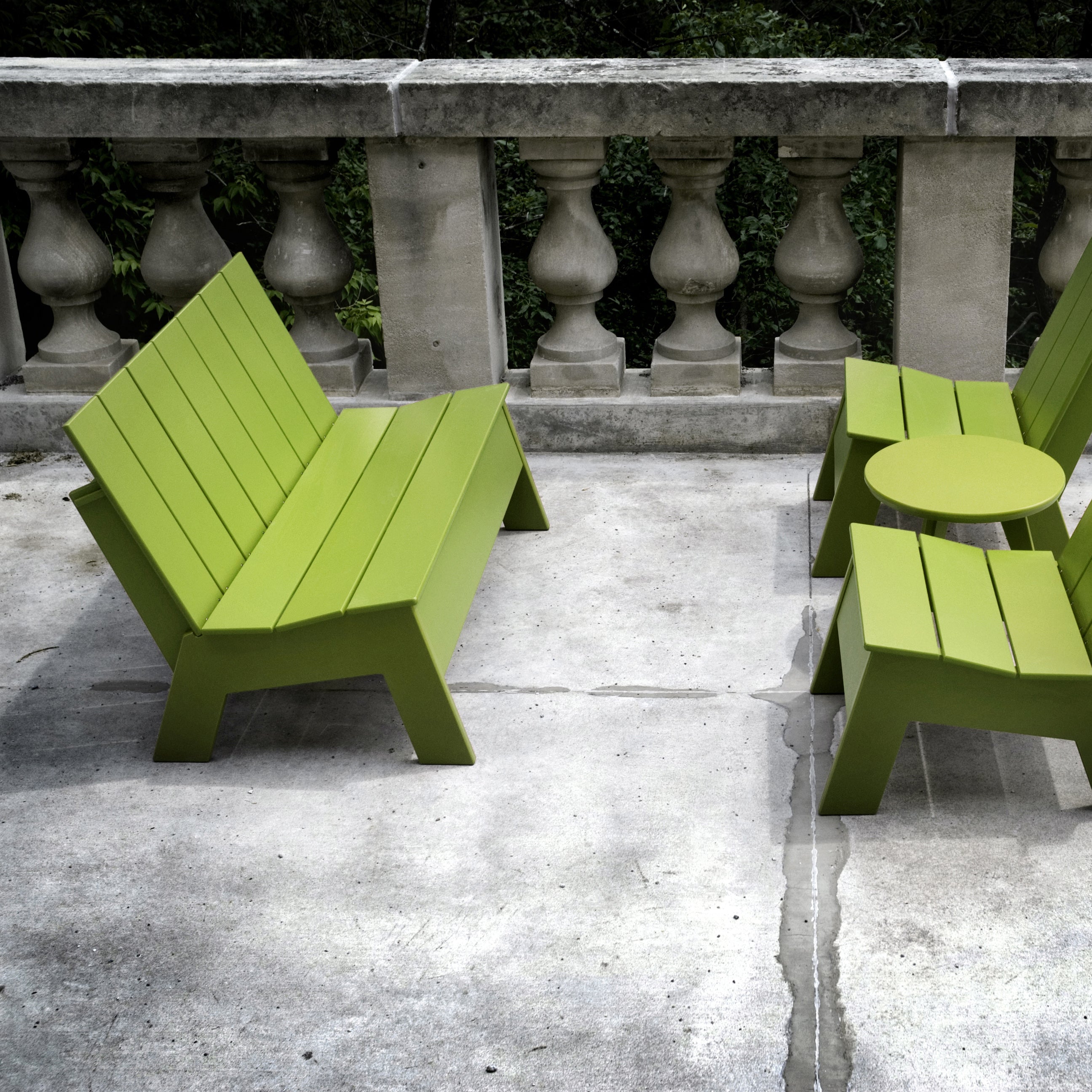 Loll Designs Picket Outdoor Bench - Thumbnail 4