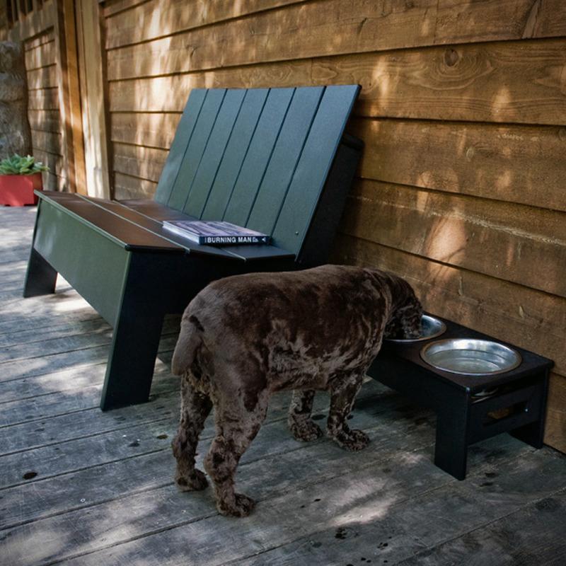 Picket Low Back Outdoor Bench
