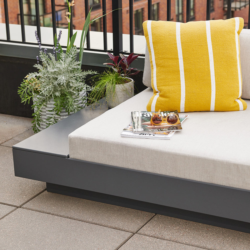Platform One Outdoor Sofa with Left or Right Table
