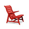 Rapson High Back Lounge Chair  option Apple Red