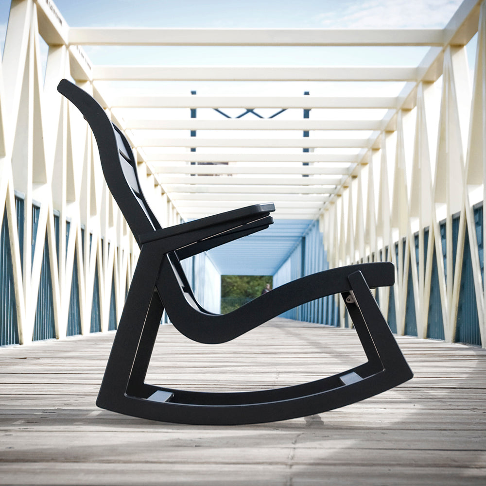 Rapson High Back Outdoor Rocker