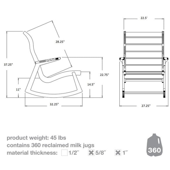 Rapson High Back Rocker