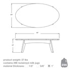 Satellite Oval Cocktail Table