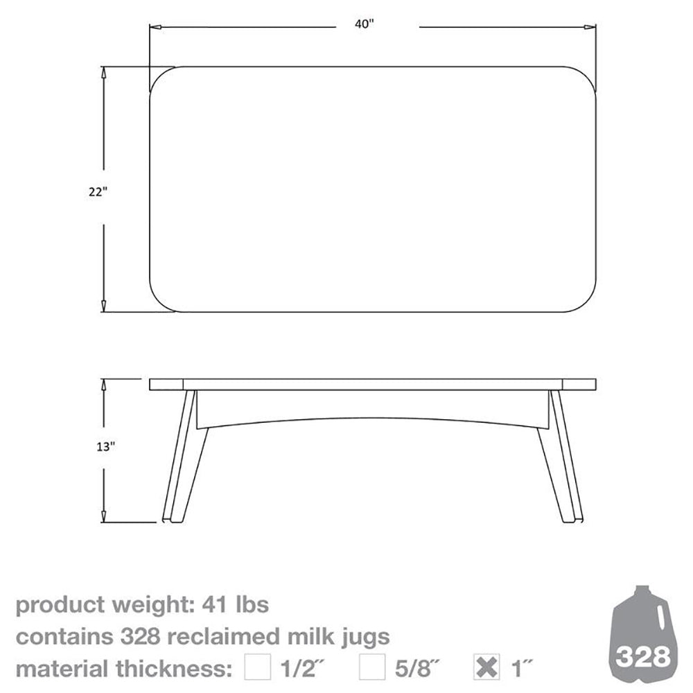 Satellite Rectangular Outdoor Cocktail Table