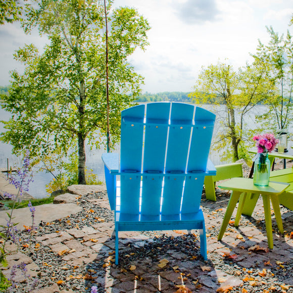 Tall Adirondack Curved Outdoor Chair