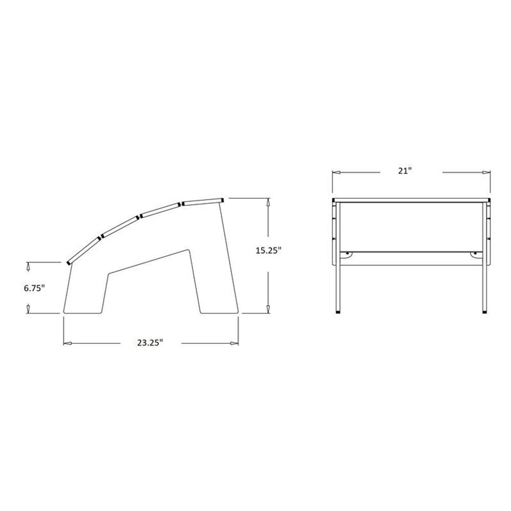 Tall Adirondack Outdoor Ottoman