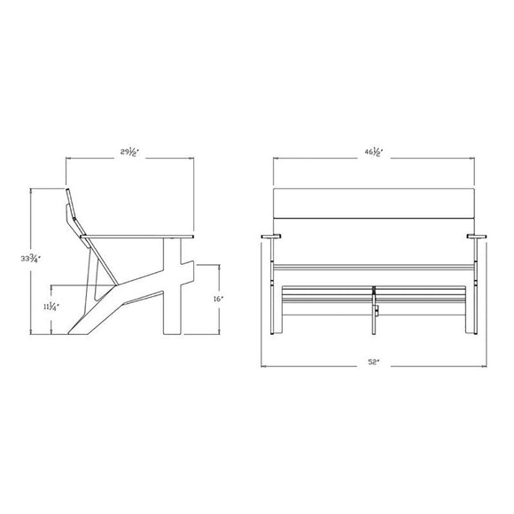 Tall Lollygagger Outdoor Sofa