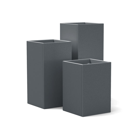 grey box planters Loll Designs Tessellate Square, Yard Sale Planter