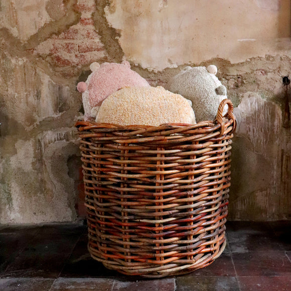 Wicker floor cushion top