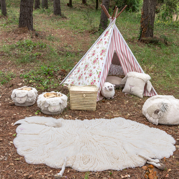 Pink Nose Sheep Basket