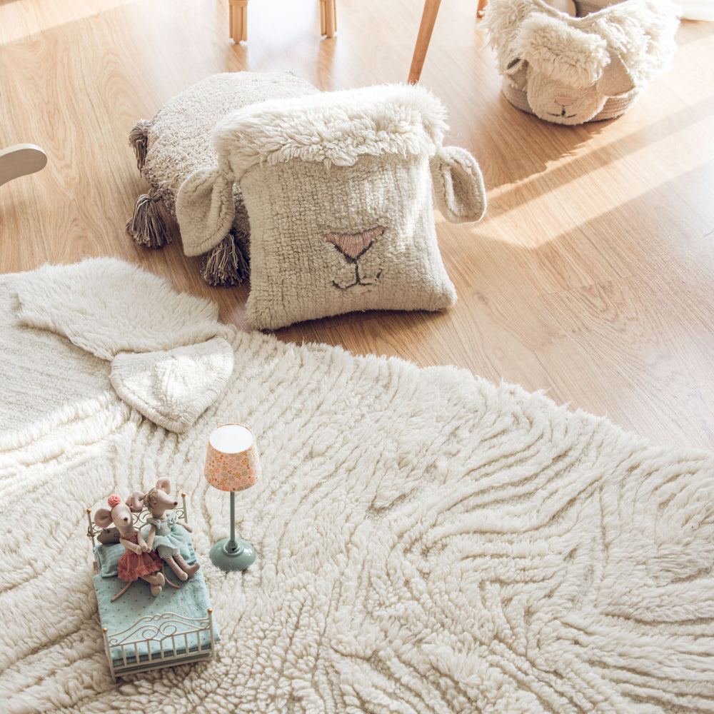Washable Pink Nose Sheep Cushion