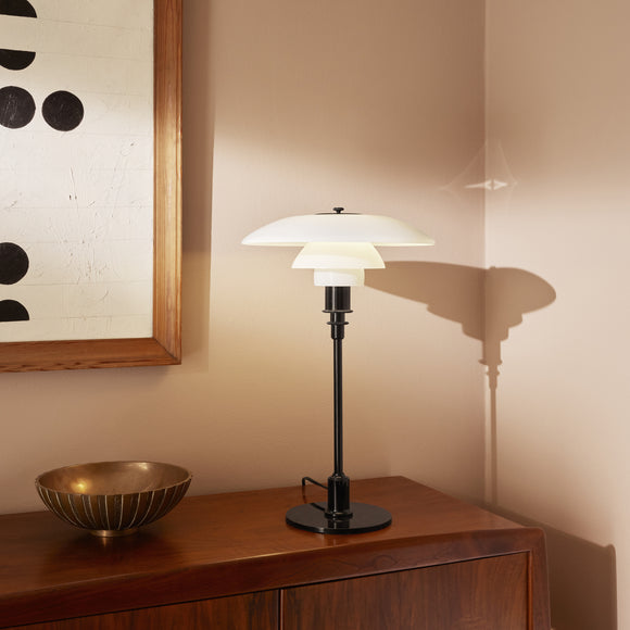 PH 3½-2½ Glass Shade Table Lamp