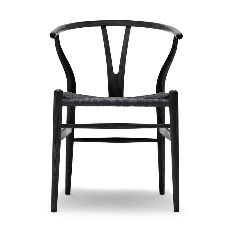 Carl Hansen and Son CH24 Wishbone Chair with Black Paper Cord