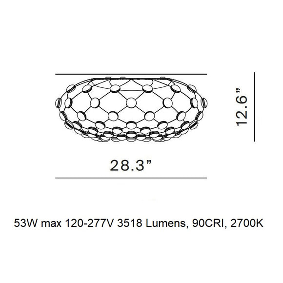 Mesh Flush Mount