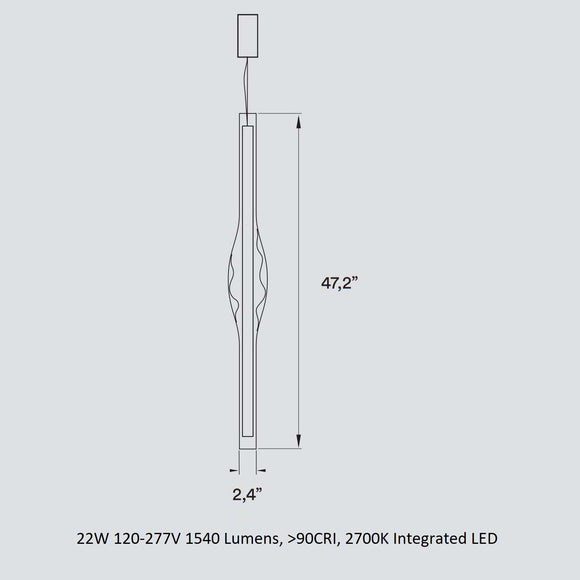 Dune Vertical Pendant Light