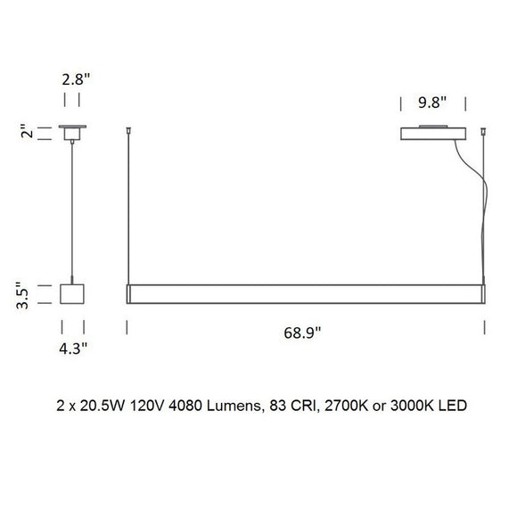 Tru Horizontal Pendant Light
