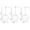 Dipping LED 24V Cluster Pendant Light  option 3 Large Lights