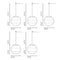 Dipping LED 24V Cluster Pendant Light  option 5 Large Lights