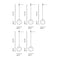 Dipping LED 24V Cluster Pendant Light  option 5 Small Lights