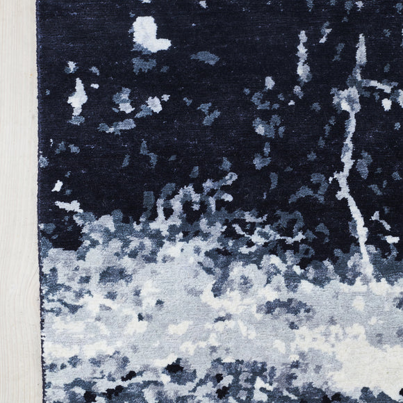 Stardust Blue Earth Bamboo Rug