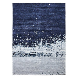 Stardust Blue Earth Bamboo Rug