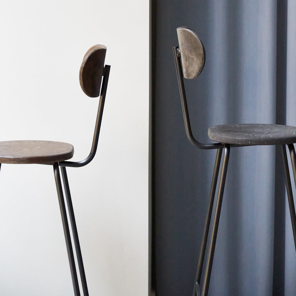 Earth Stool with Backrest