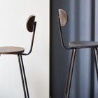 Earth Stool with Backrest