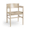 Nestor Armrest Chair  option Matt Lacquered Oak/Natural Paper Cord