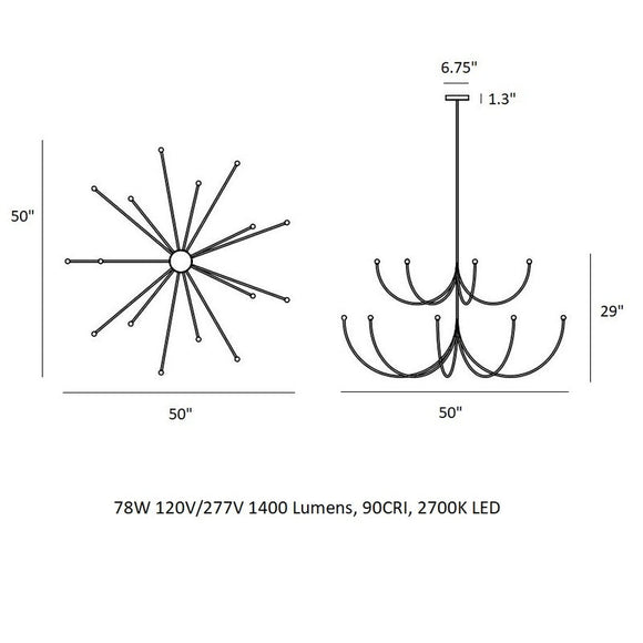Arca Multi-Tier Chandelier