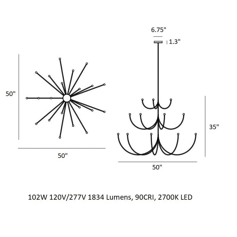 Arca Multi-Tier Chandelier