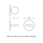 Discus Mini Wall Sconce