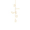 Discus Six Light Vine Pendant Light  option Satin Brass