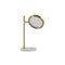 Discus Table Lamp  option Satin Brass / Carrara