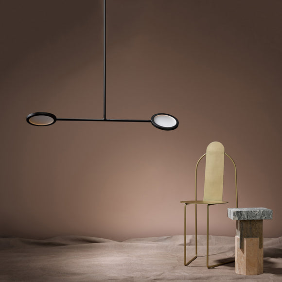 Discus Two Light Pendant Light