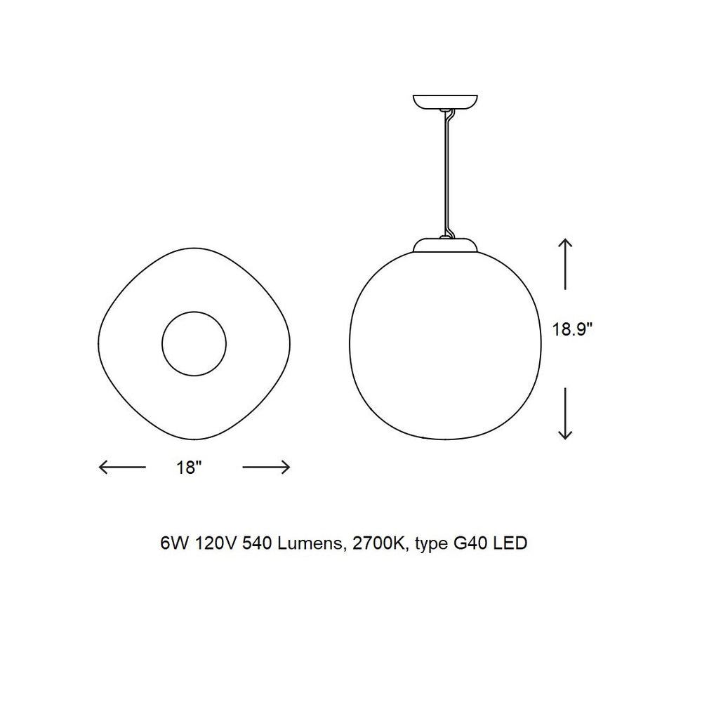 Puffball Pendant Light