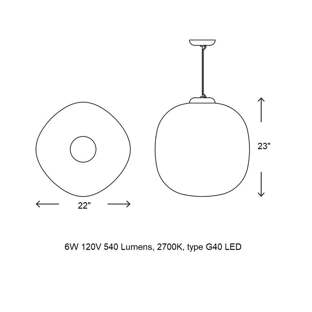 Puffball Pendant Light